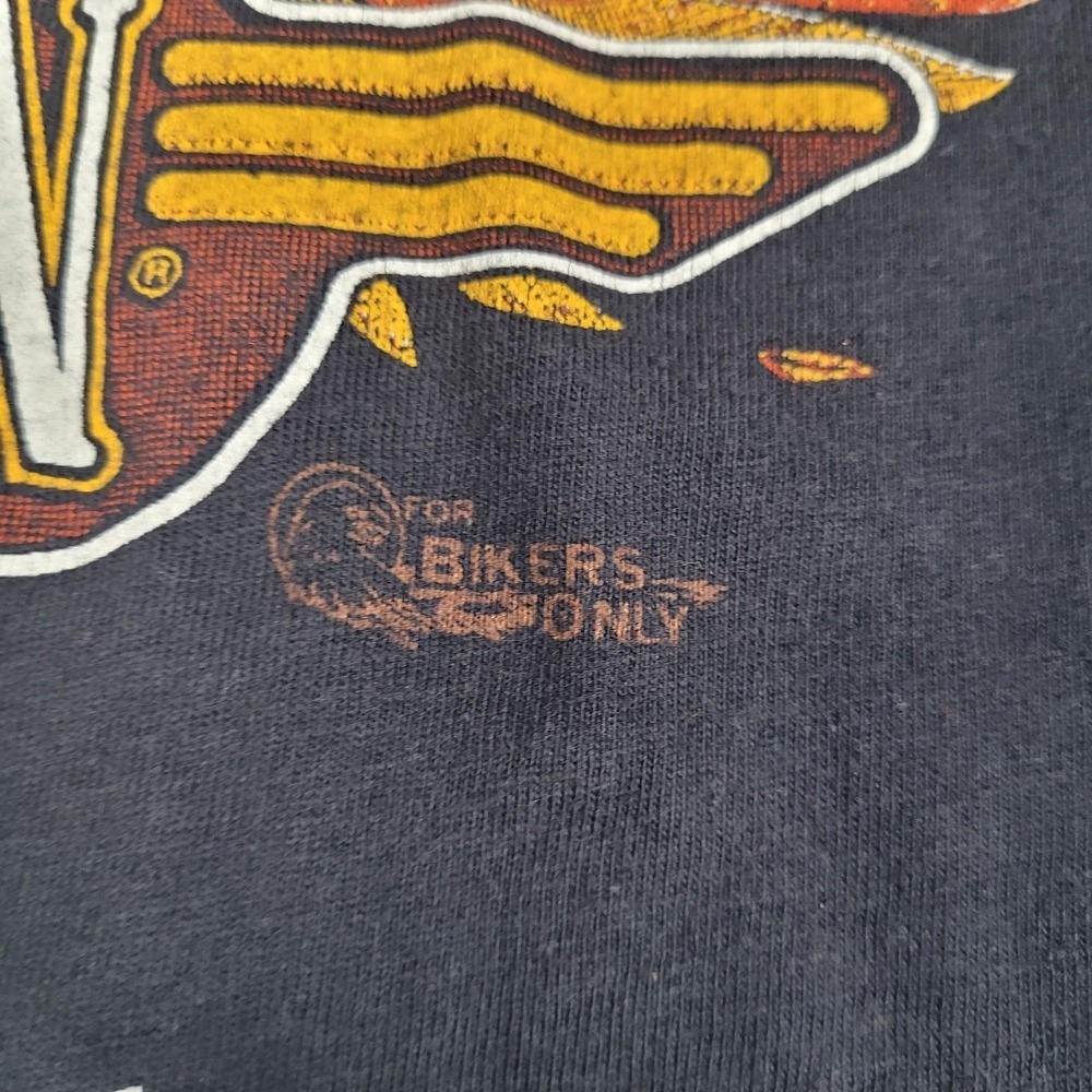 Vintage 1986 Single Stitch Harley Davidson #1 Most Wanted Men's Graphic T Sz Lg - Picture 8 of 9